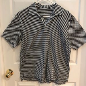 Men’s Vineyard Vines Black/White Striped Polo